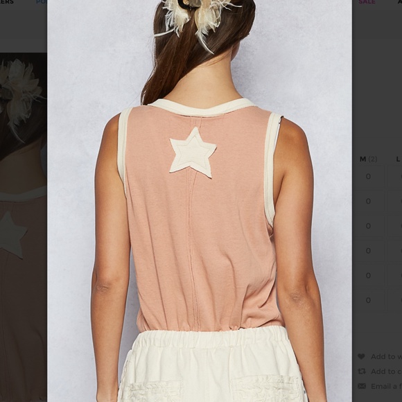 POL Tan and Cream Star Tank Top - Picture 4 of 11